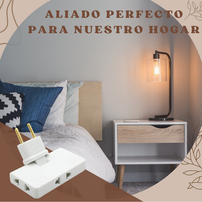 Ladrón Múltiple Plano EasyLink™ – Ahorra Espacio y Conecta Todo Fácilmente