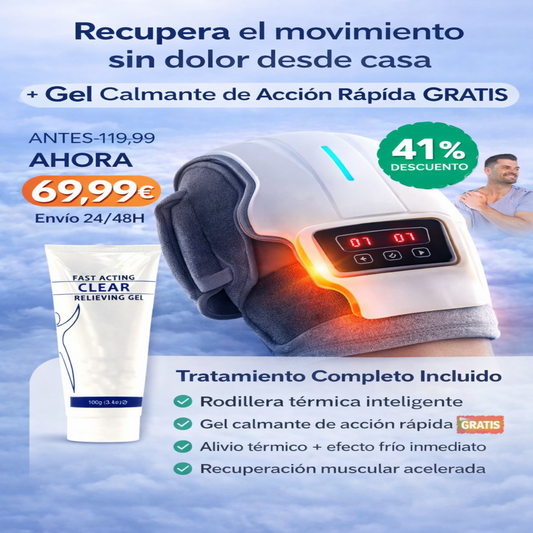 Masajeador de Rodillas 3 en 1 con Calor y Vibración
