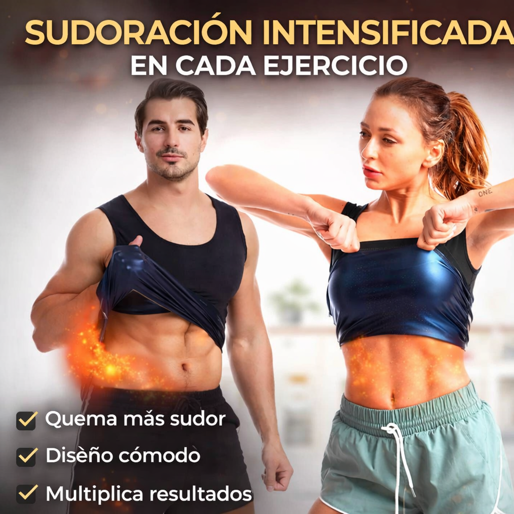Camiseta Faja Efecto Sauna: Para Hombres y Mujeres ThermoFit™