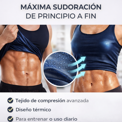 Camiseta Faja Efecto Sauna: Para Hombres y Mujeres ThermoFit™