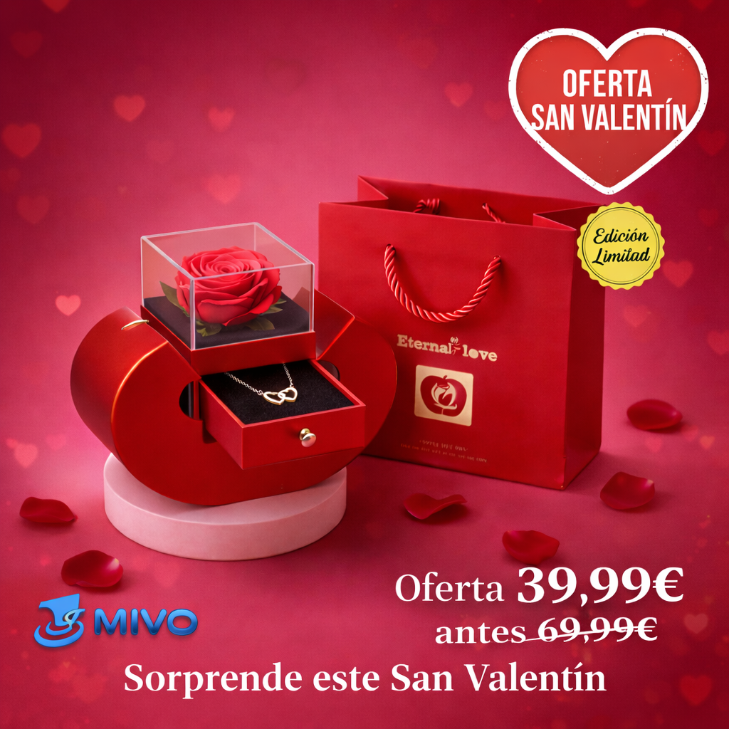 El Regalo que No se Marchita – Caja Rosa Eterna Edición San Valentín