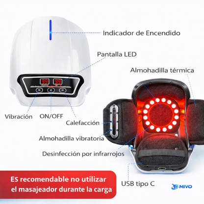 Masajeador de Rodillas 3 en 1 con Calor y Vibración