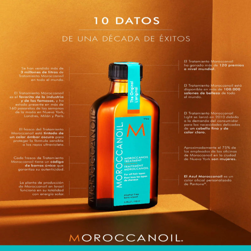 Moroccanoil Tratamiento Aceite de Argán para el Cabello – Hidratación, Brillo y Anti Frizz