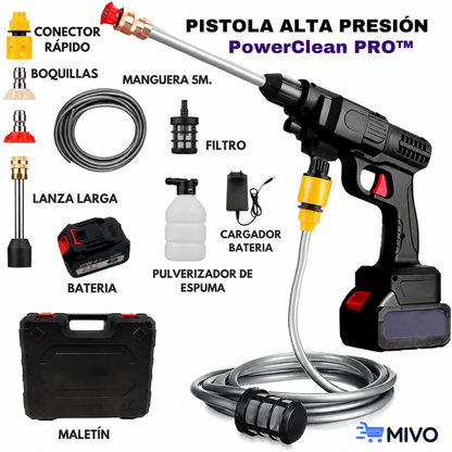 PowerClean PRO™ - Pistola de Alta Presión para Limpieza