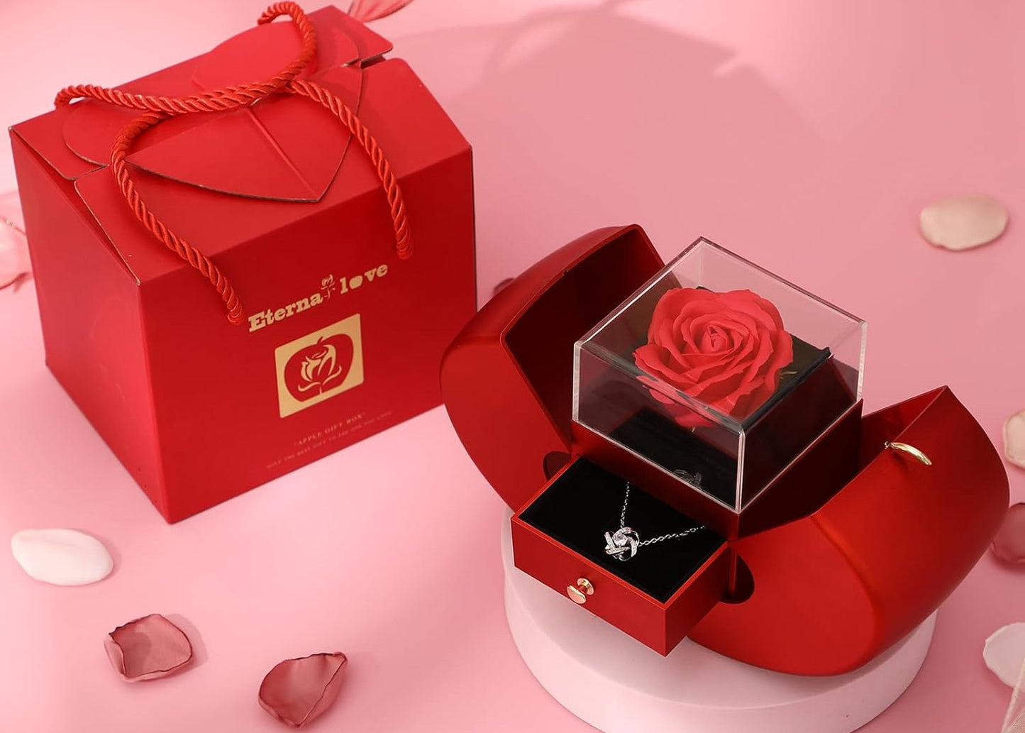 El Regalo que No se Marchita – Caja Rosa Eterna Edición San Valentín
